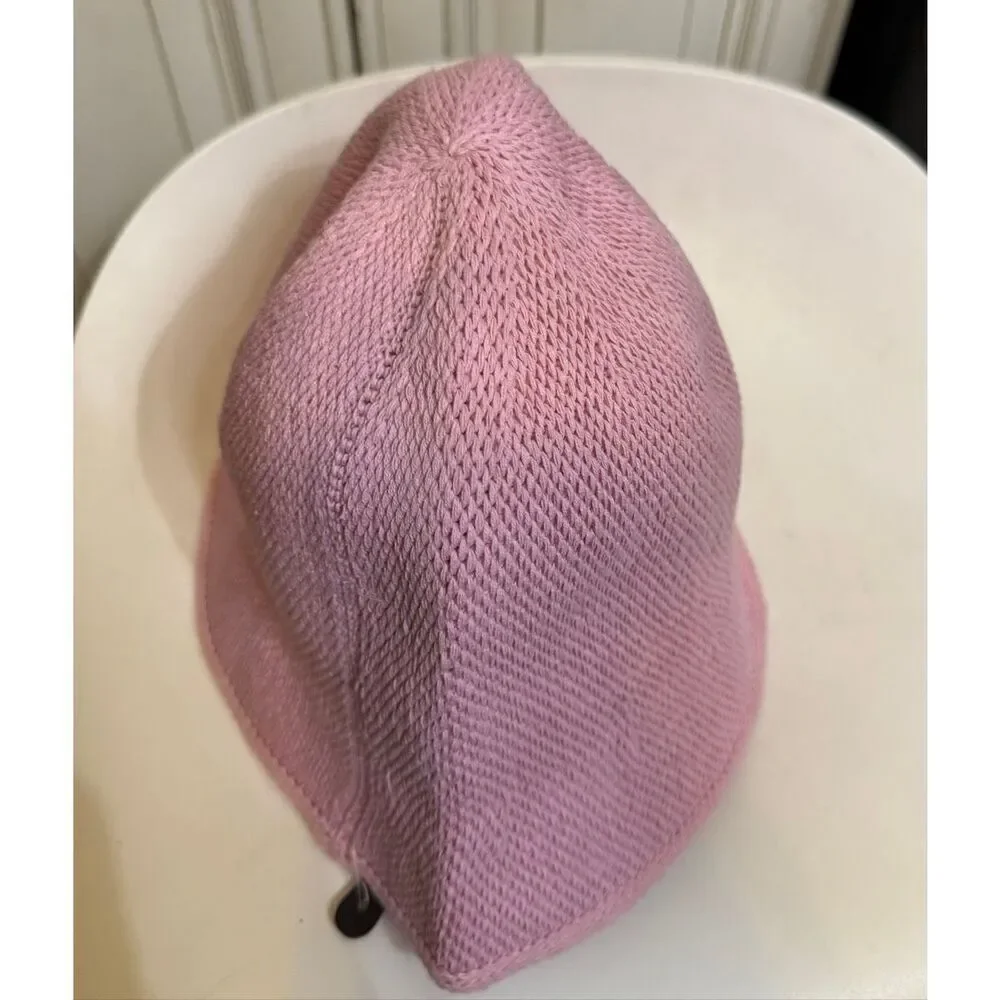 Zara Kids Girls Knit Lightweight Cotton Blend Bucket Hat Pink Size 10-14 NWT